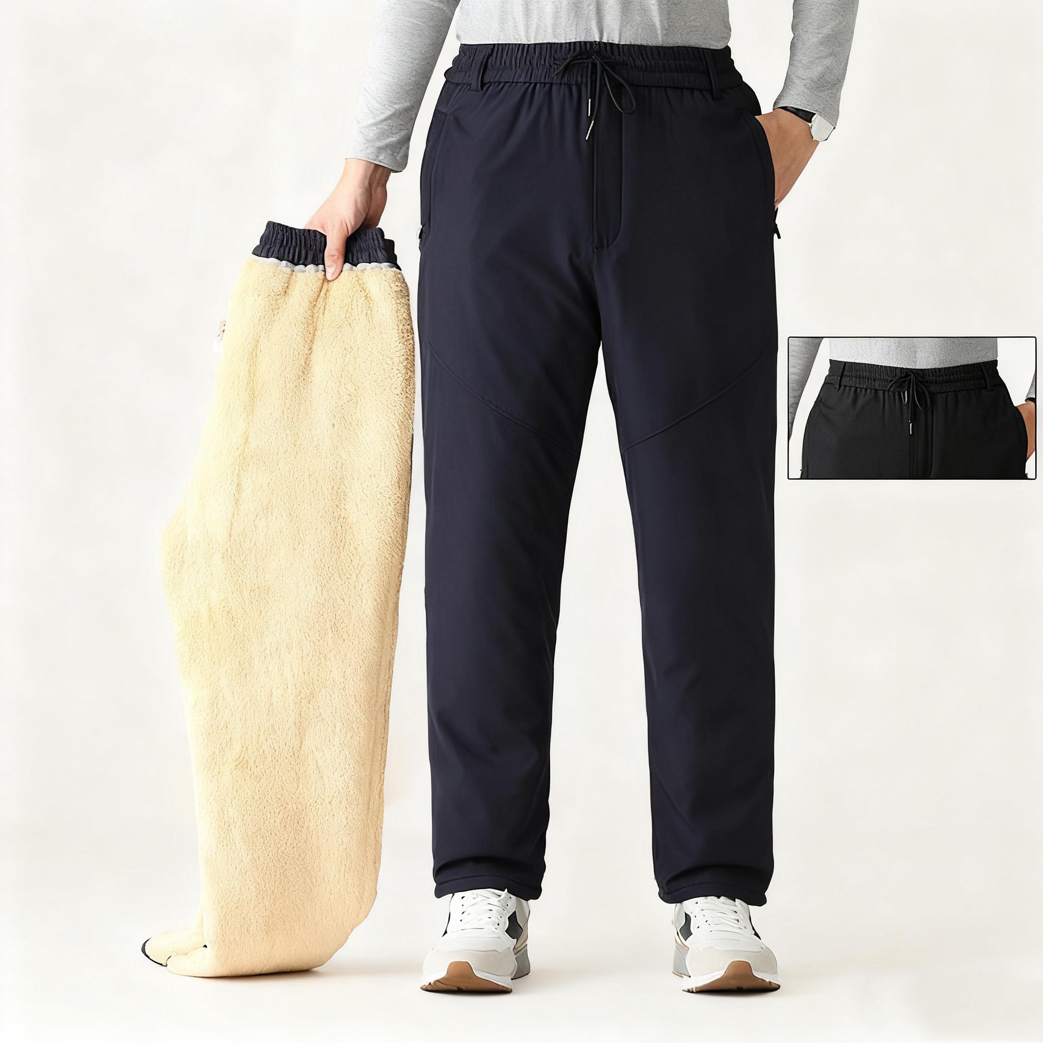 

Зимний свитшот, мужские плюшевые толстые флисовые спортивные штаны, термобрюки из овечьей шерсти, повседневные брюки, водонепроницаемые ветрозащитные теплые хлопковые брюки 6XL темно-синий