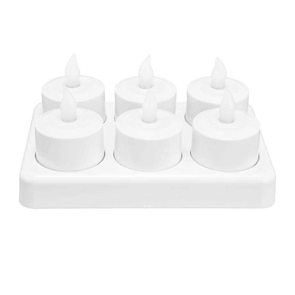 Reusable LED Candle Light Flameless Tea Light Electric Fake Candle for Wedding Party Table Dining