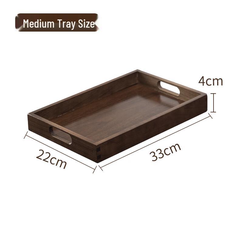 ZISIZ Walnut Wooden Serving Tray