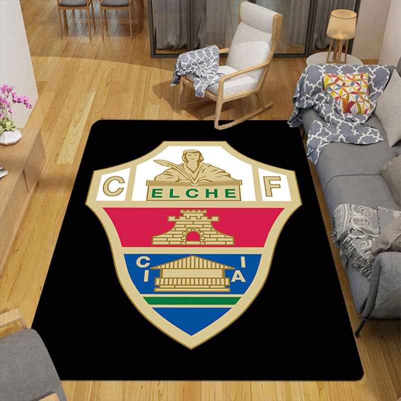 Elche club Pattern Rug Floor Mat for Living Room or Bedroom Soft and Comfortable Carpet a Gift for Birthday and Holiday.