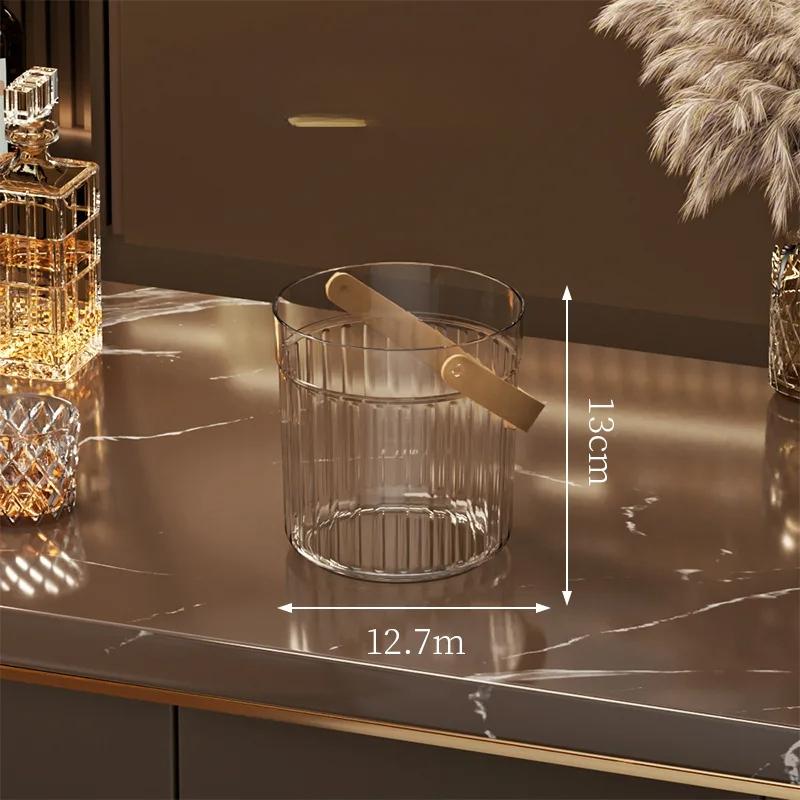 

Легкая Роскошь Фруктовая Корзина Портативная Стеклянная Фруктовая Тарелка Гостиная Конфетница Салатница Домашний Поднос для Закусок Фруктовая Винная Бочка Ведерко для Льда