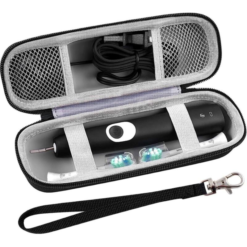 

Дорожный чехол для зубной щетки, сумка для переноски, подходит для Philips Sonicare ProtectiveClean 4100 6100 5100 6500 7500/ для Oral-B Pro 1000 чёрный