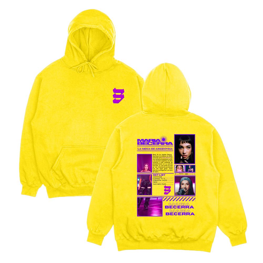 María Becerra LA NENA DE ARGENTINA Album Hoodie Graphic Sweatshirt Unisex Vintage Hip Hop Pullover
