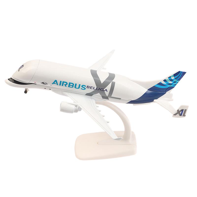 20cm Bílý velrybí transportní letoun A300-600 Beluga Airlines Model letadla Transportní Beluga Odlitek ze slitiny Model letadla Hračka