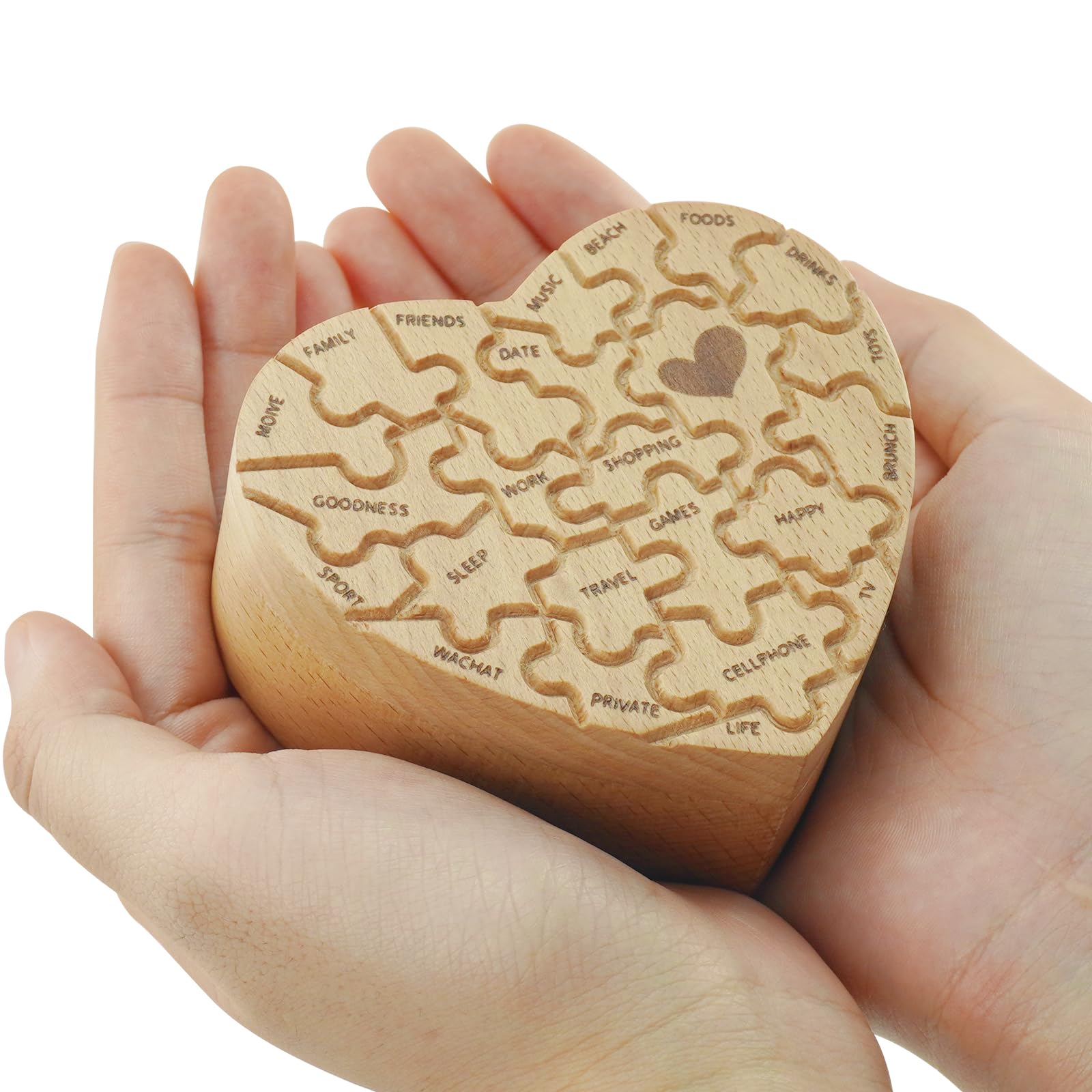 

[HYCALY] Mini Heart Urn, Pet Urn, Original Urn [Feel as close to the deceased as they were when they were alive] Modern Urn for Pet Memorials, Small