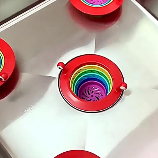 Rainbow Sink Strainer Expandable Capacity Basket Prevents Clogs And Odors Food Waste Collector for Kitchen