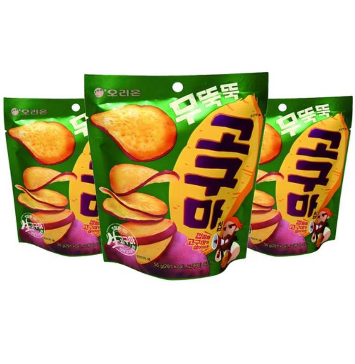 Orion Muttukttuk Sweet Potato Chips 56g – Crunchy Korean Sweet Potato Snack