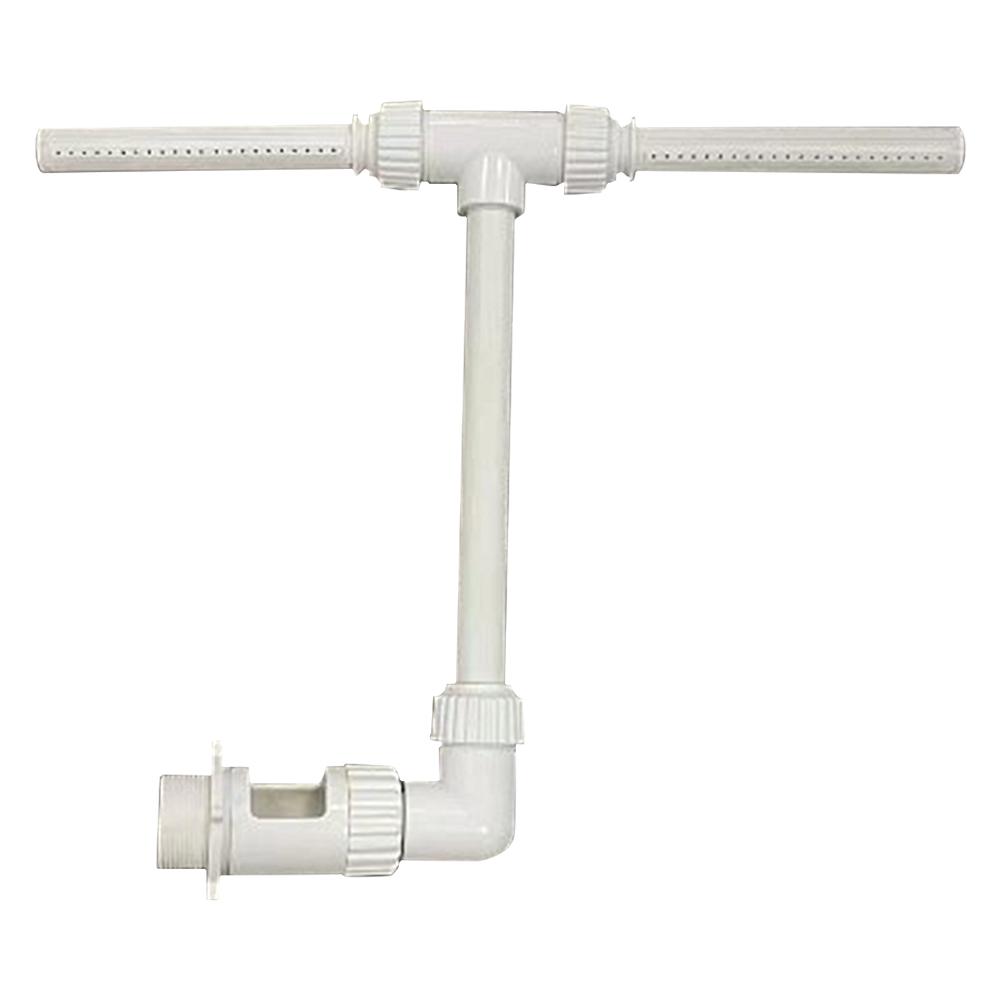 

Двойной фонтан с регулируемой высотой, водопад, разбрызгиватель для бассейна, кронштейн для фонтана, аксессуары для надземного бассейна белый