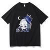 Anime Genshin Impact Furina T-Shirts Kawiai Damen T-Shirt Ästhetisches Kurzarm T-Shirt Unisex Tees Vintage Kleidung Oberteile Y2k