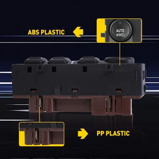 4WD Selector Control Switch For 03-07 Silverado/Sier<Wbr/>Ra 1500 2500HD 03-04 3500 EK