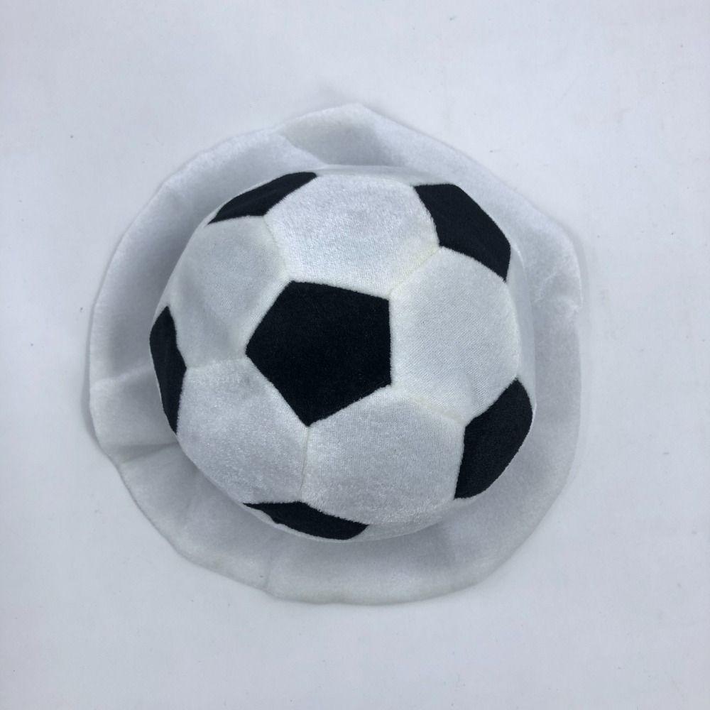 Soft Soccer Head Cover Comfortable Halloween Cap Cartoon Football Headgear  Sports Fans