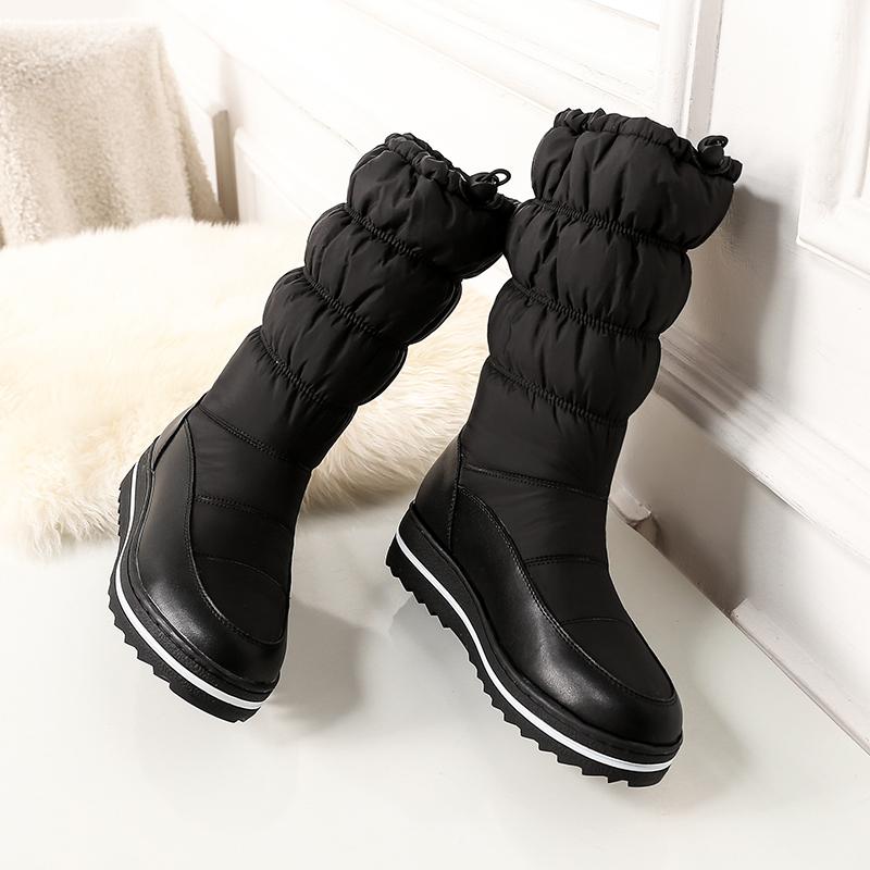 Women's snow boots winter warm and comfortable non-slip long-staple shoes large size casual cotton shoes