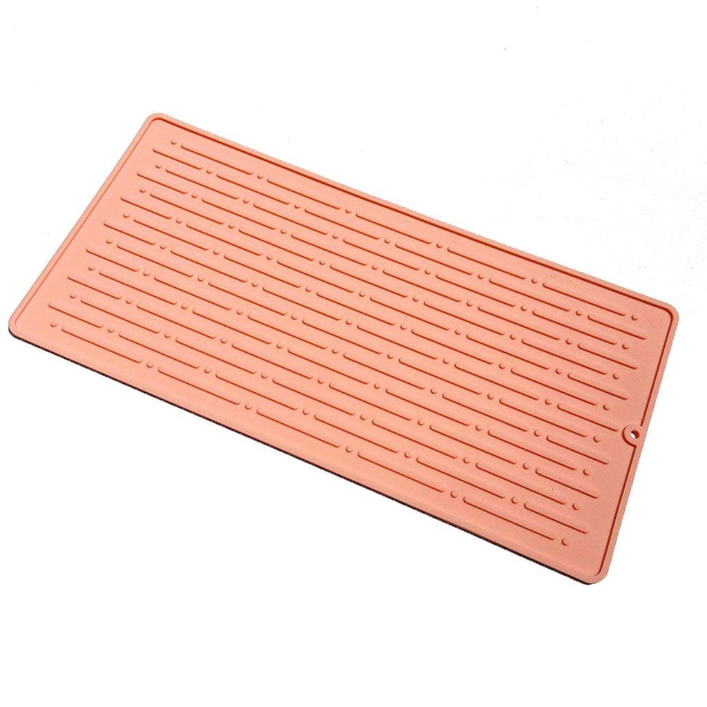 3 Sizes for Counter Draining Durable Heat Resistant Dish Mat Place Mat Cushion Pad Drying Pad