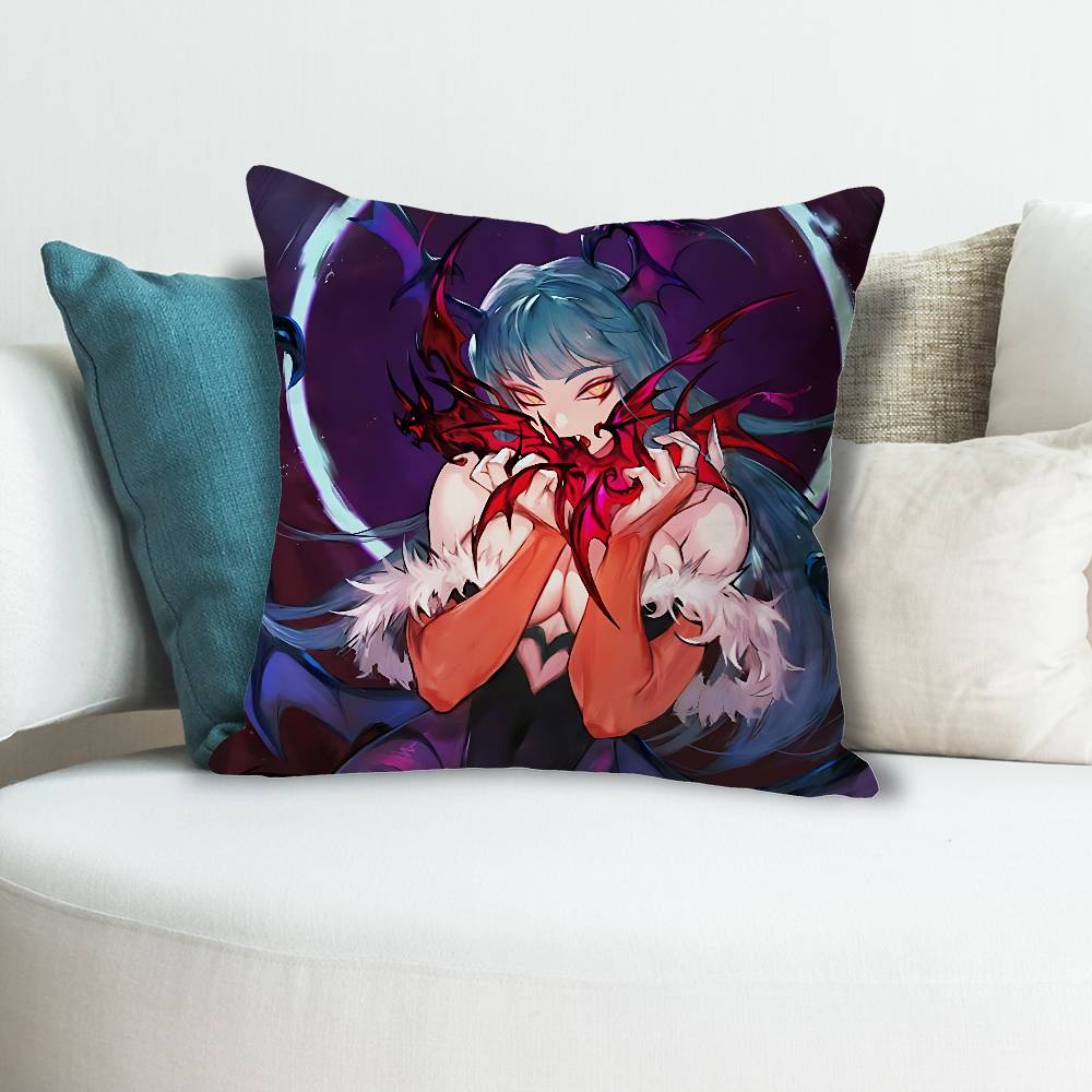 MMorrigan AAenslands Anime Celebrity Merchandise AllMatch Printed Pillow Case Sofa Car Office Room Decoration Protector