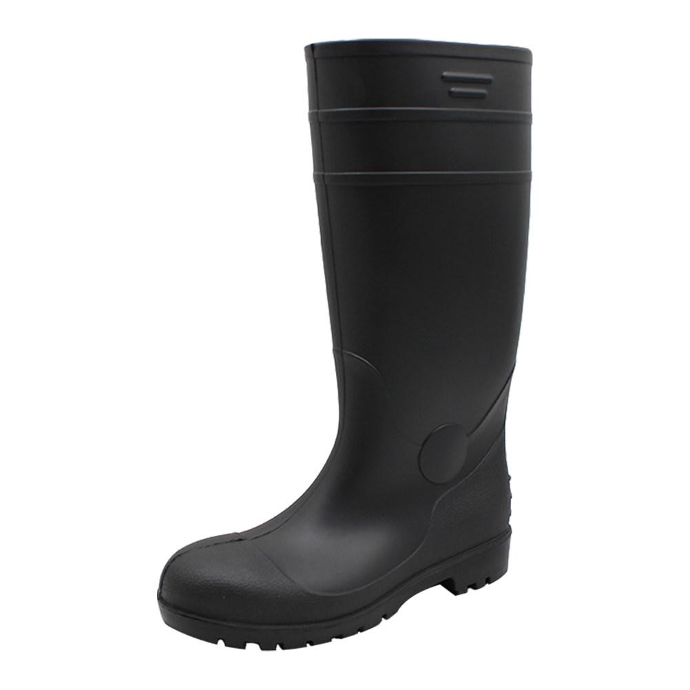 1Pair High Knee Rain Boots for Men Injection Molded Seamless PVC Rainproof Shoes Abrasion Resistant Farm Boots with Reinforced