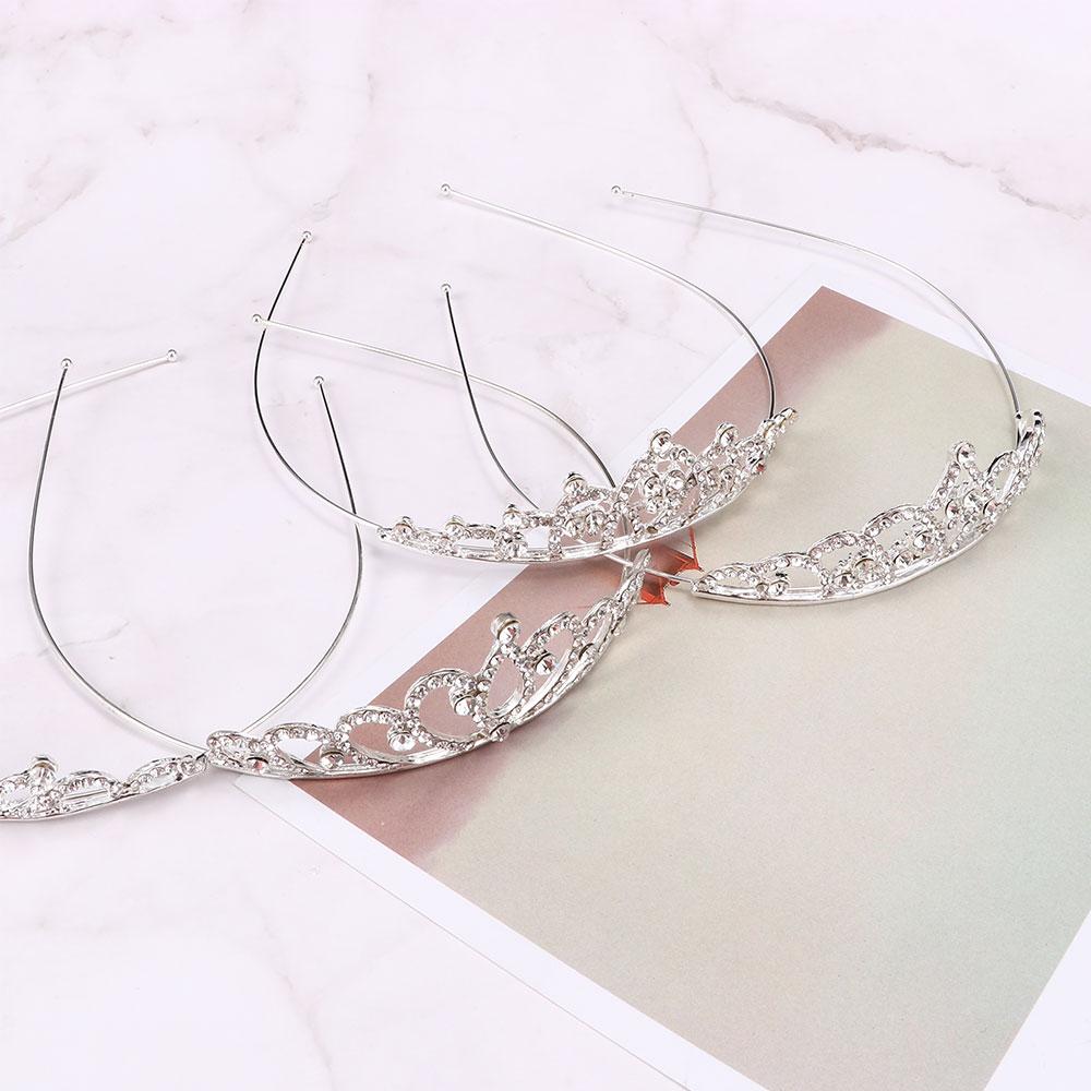 Piece Bridal Wedding Jewelry Stunning Crystal Rhinestone Crown Headband Tiaras Crowns Headbands