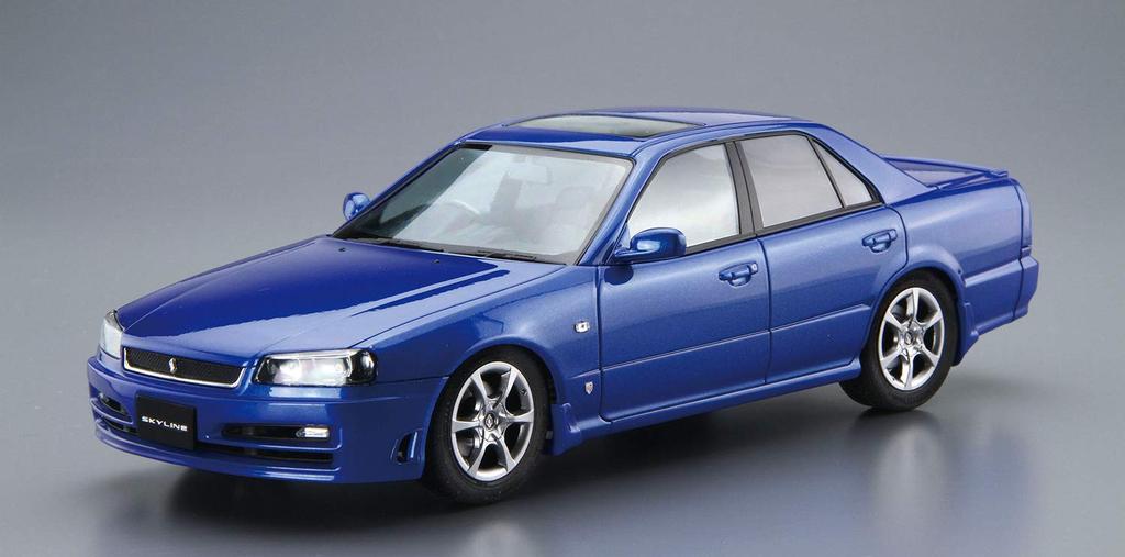Aoshima Bunka Kyozai Scale Model Car Series 88 Nissan ER34 Skyline 25GT Turbo 2001 Plastic Model 1/24 No.