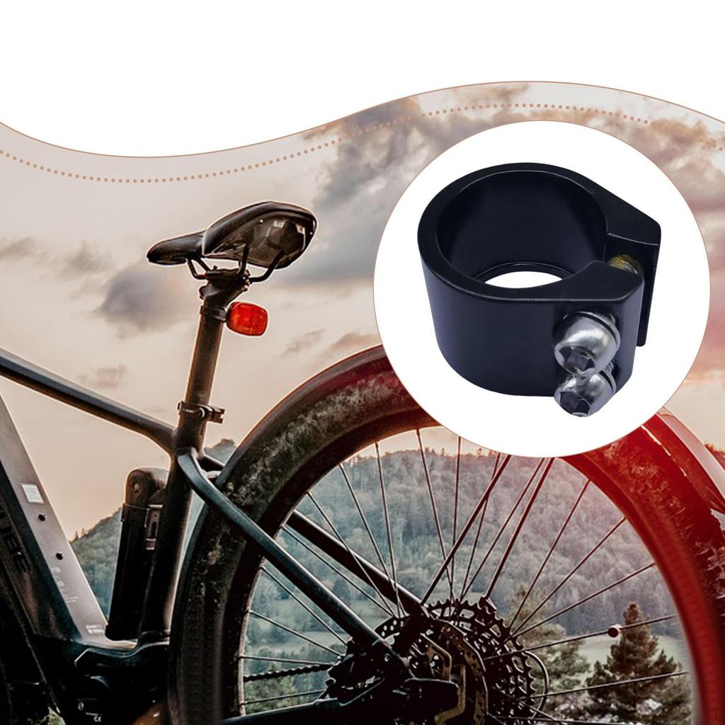 Seat Post Clamp 28.6 Mm Reliable Replacement Accessory Lightweight Tightener Clip Road Bike Seatpost