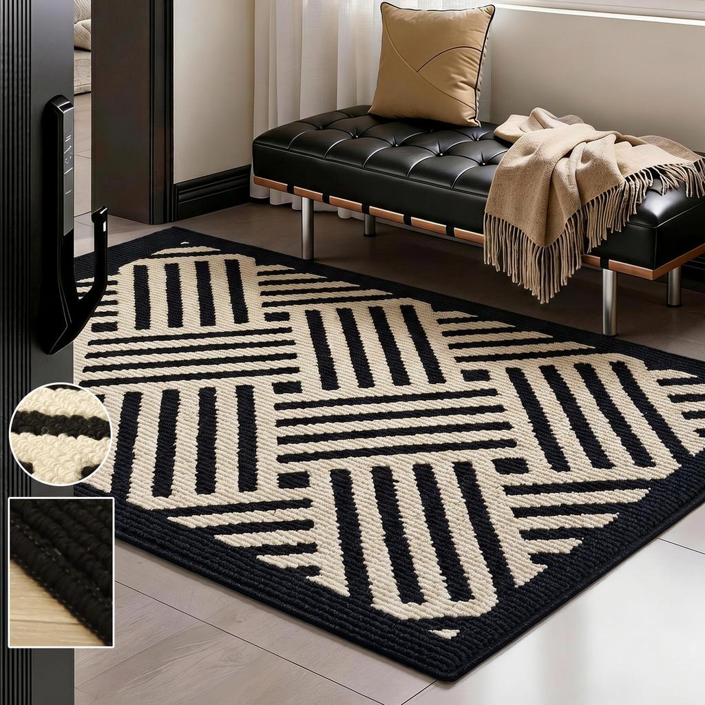 50X80CM New Chinese Style Premium Door Mat Entryway Rug Living Room Hallway Bedside Carpet Dirt Resistant Indoor Doormat