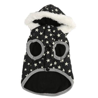 Dog Winter Coat Thickened Warm Soft Skin Friendly Hooded Puppy Vest Jacket for Small Medium Pet
