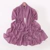 Pearl Chiffon Long Scarf With Rhinestone For African Women