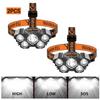 Portable 5LED Outdoor Headlamp with Built-in Battery,Rechargeable, Work Light Headlamp for Traveling Camping Fishing Hunting