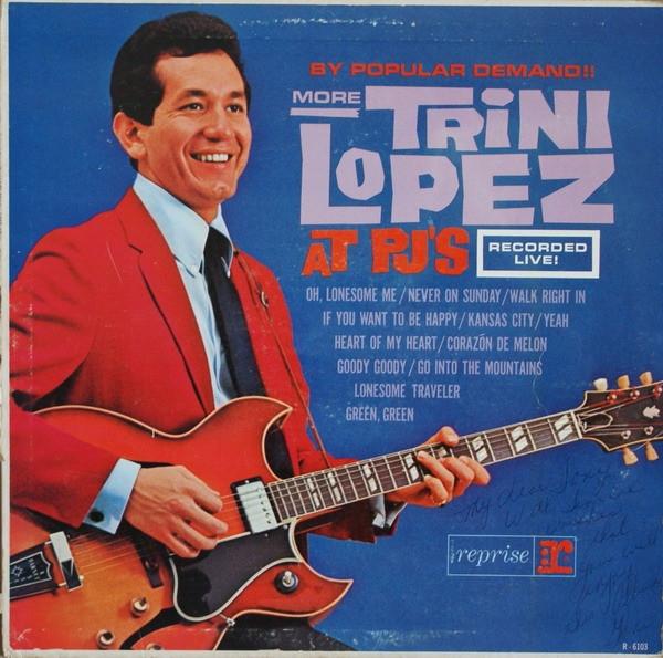 

LP Record TRINI LOPEZ - By Popular Demand More Trini Lopez R6103 Reprise Records 1963 UK Rock Used