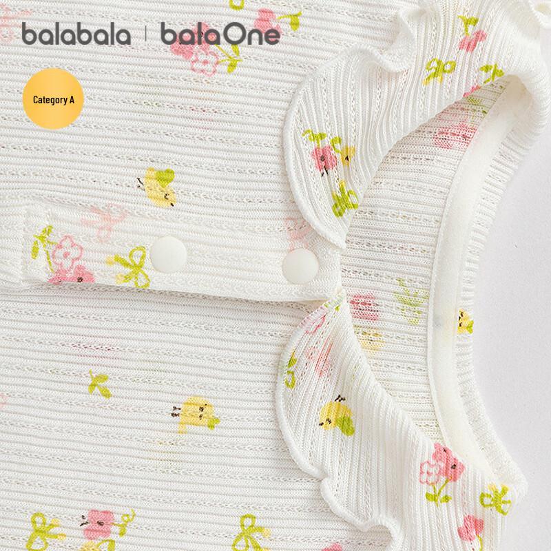Balabala Infant Girl's Heart Print Short Sleeve T-shirt
