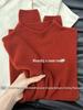Elegant Purple Half-High Neck Knit Sweater for Women - Perfect for Autumn/Winter Layering