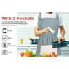 New Adjustable Apron Oilproof with Pockets Cooking Apron Sleeveless Can Wipe Hands Work Apron Unisex