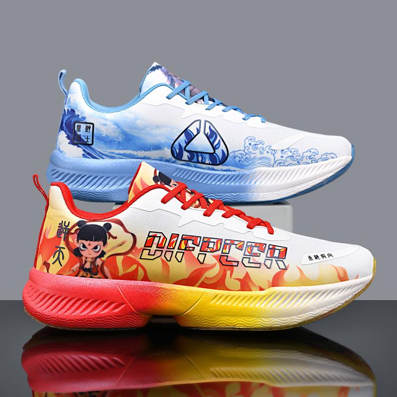 

Nezha Aobing trendy fashion mandarin duck sports shoes for men and women versatile fly-woven mesh breathable wear-resistant non-slip running shoes 34