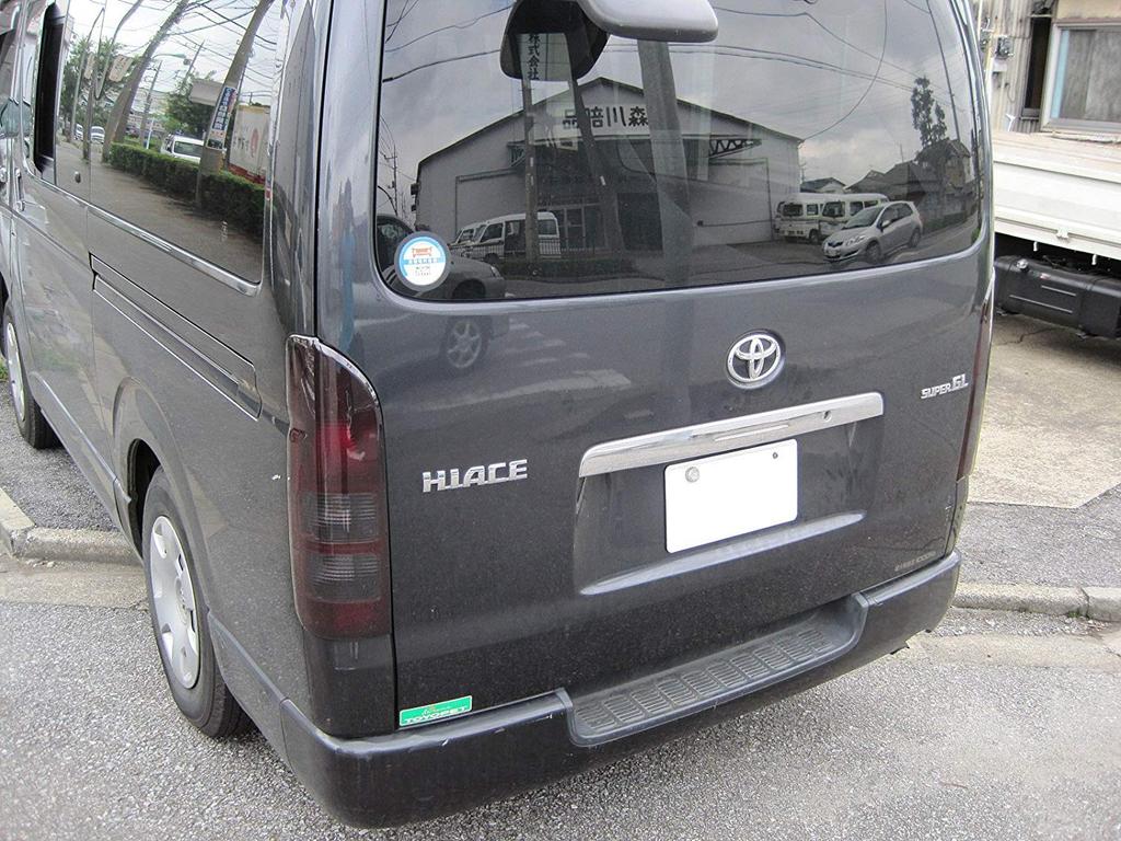 BRIGHTZ Smoked Tail Light Cover Smoked High Mount Cover Set for Toyota Hiace Wide and Compatible with and 3rd Generation Toyota Hiace & (Types I, II,