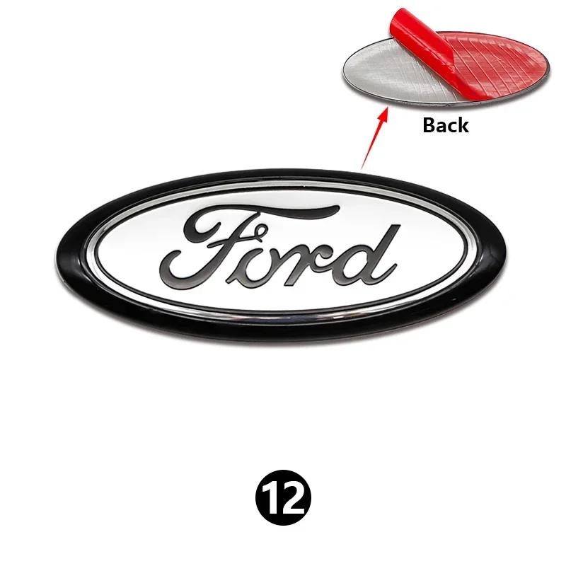 

Car Sticker 2026 Ford New 2025 Hot ABS Car Front Grille Rear Trunk Logo Emblem Stickers For Ford Focus Mondeo Edge Ecosport Rang 11.5X4.5CM