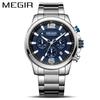 Watch Men'S Multifunctional Chronograph Steel Belt Sports Quartz Watch 2156