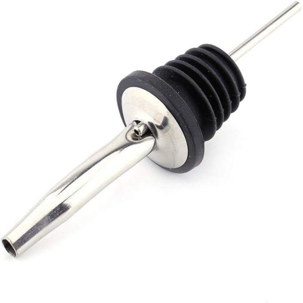 6/12Pcs Self-closing Liquor Pour Spouts Set Stainless Steel Bartender Bar Tools  Wine Accessories