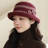 Hat women's autumn and winter woolen top hat thickened cloth basin hat casual bucket hat