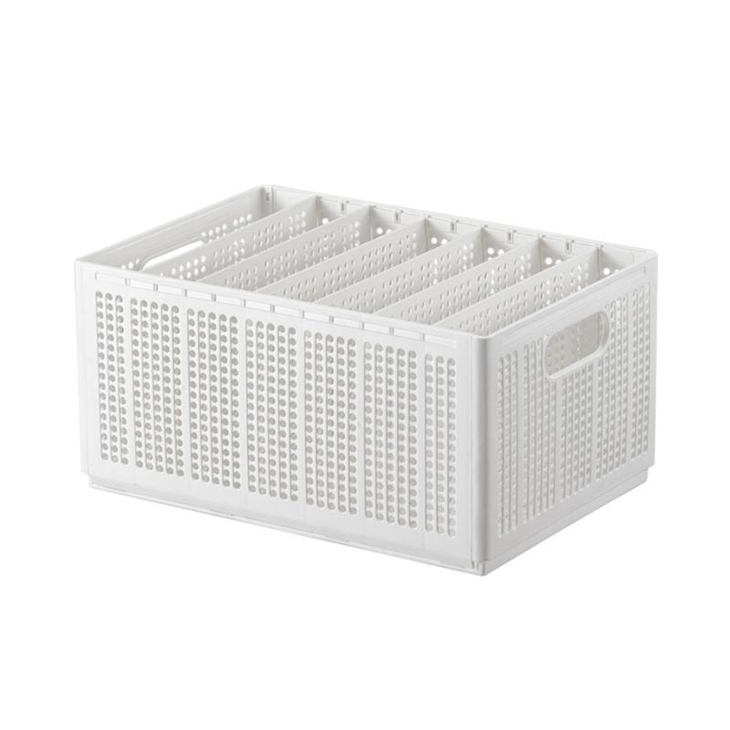 

Plastic Storage Baskets for Clothes Sturdy Closet Organizers 2/4/5/6grid Drawer Storage Basket Stacked Box Household