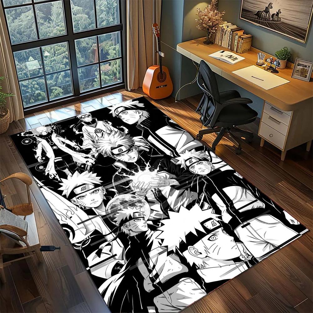 Gamer Room Floor Mat Naruto Carpet Non Slip Washable Large Area Rug for Bedroom Home Decor