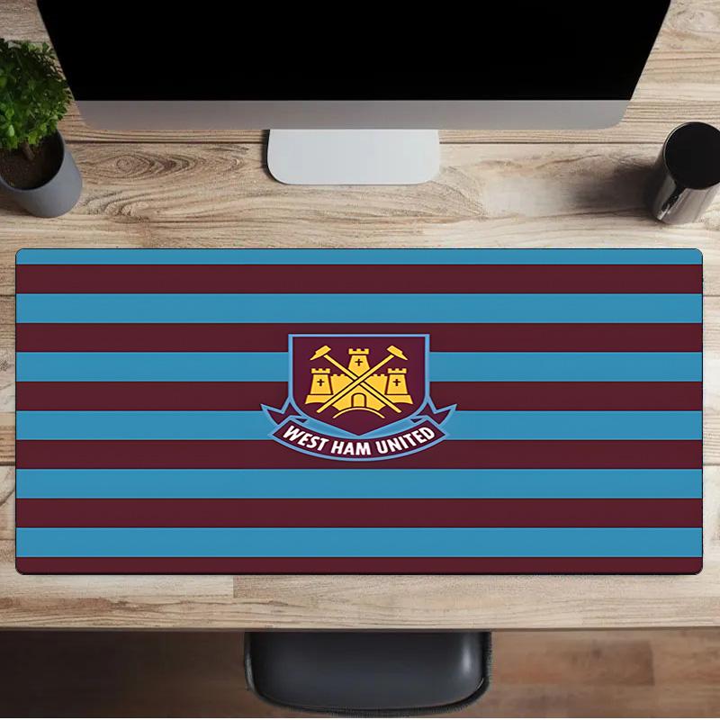 Tappetino per mouse con stemma West Ham United, Tappetino per mouse, Tappetino per mouse da gioco, Tappetino per tastiera, Decorazione da scrivania per computer portatile, Regalo per fan, Regalo di compleanno