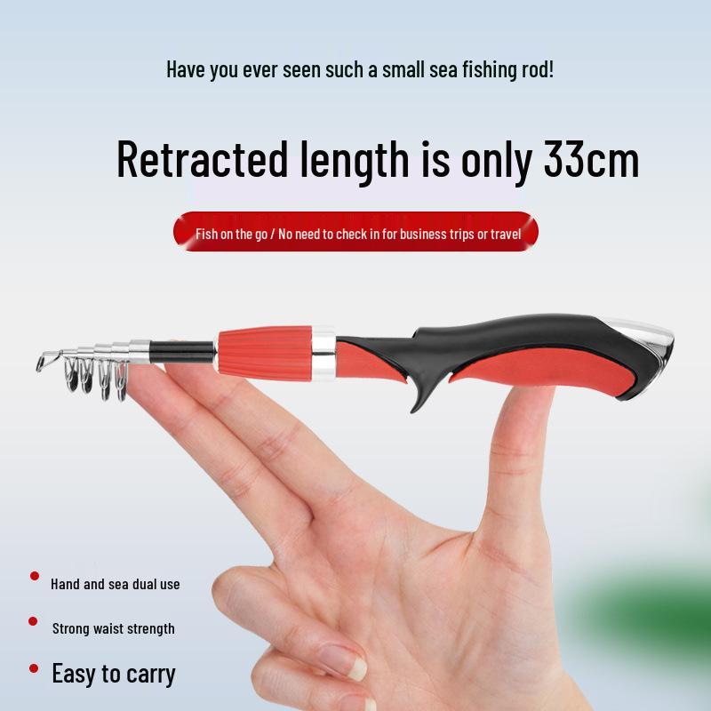 Cross-Border Fiberglass Mini Sea Casting Rod for Shore & Raft Fishing