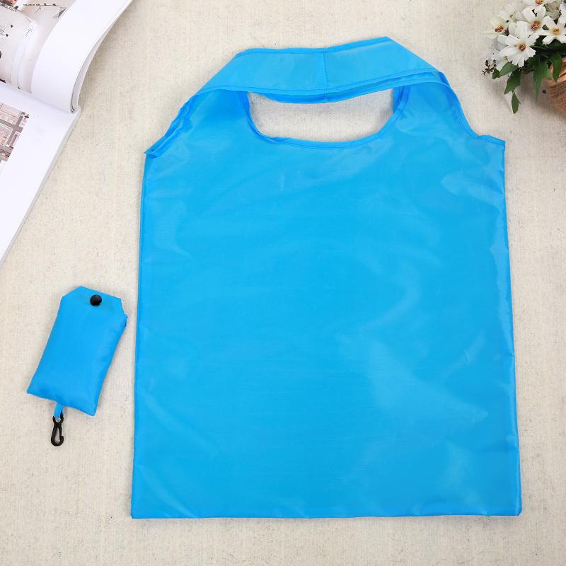 Solid Color Green Bag Foldable Reusable Portable Shoulder Bag Travel Shopping Bag Advertising Gift Bag Canvas Bag Tote Bag