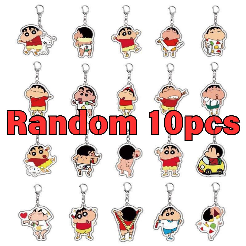 Crayon Shin-Chan Acrylic Keychain Cartoon Pochi High Appearance Value Fashionable Portable New Style Creative Decoration Gift