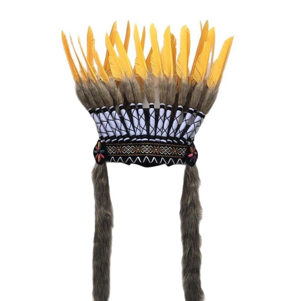 Feather Headdress Indian Style for Dance Festival Stage Show