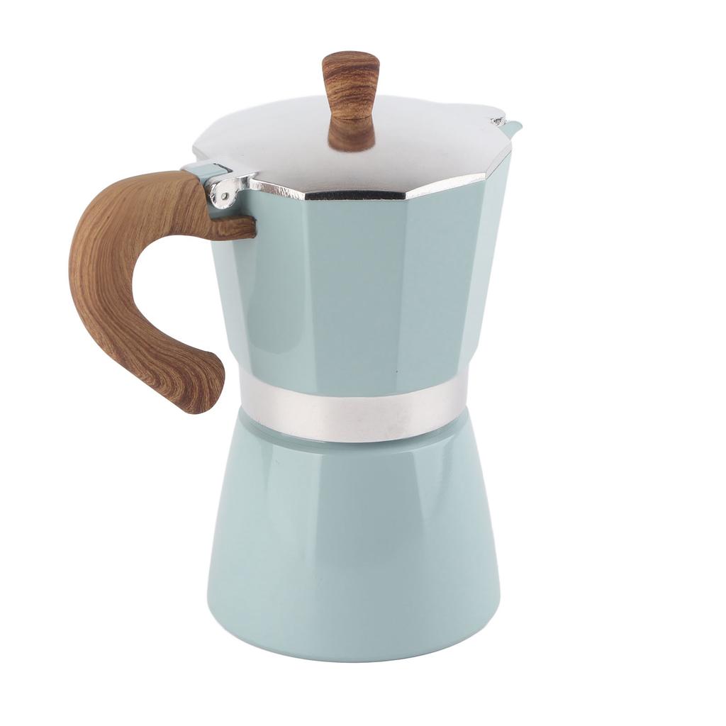 Moka Coffee Maker 300ml 6 Cups Aluminum Alloy Fine Details Moka Italian Coffee Maker for Home Cafe