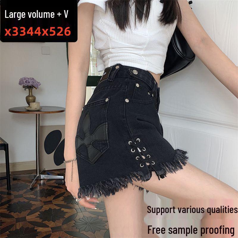

Women s Cross-Border Denim Shorts - Trendy Summer Fashion L