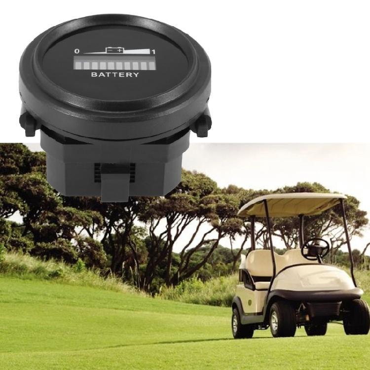Industrial Grade Waterproof Battery Capacity Meter Charge Discharge Indicator for Golf Cart Forklift Truck Motorcycle