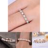 Elegant Women's Rose Gold Ring High Quality Round Cut Rhinestone Rings Jewelry For Weddings And Anniversaries