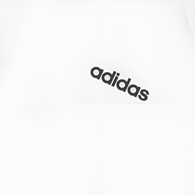 adidas T Shirts Women's White Crew Neck Thin Straight Fit DS8723
