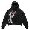 BeatStreet Amerikanische High Street Mode Kleidung Street Hip-hop Lässiger Hoodie Damen und Herren Y2K Harajuku Retro Letter Sweatshirt