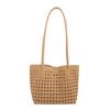 High-looking, Fashionable And Western-style Woven Vegetable Basket, Hollow Bag, Shoulder Tote Bag, Personalized Trendy Large-capacity Armpit Bag